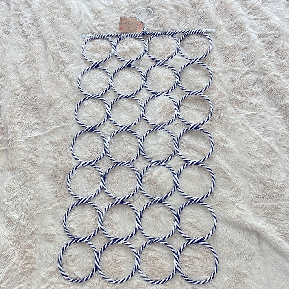 Ring hanger for scarves, jewelry, hats